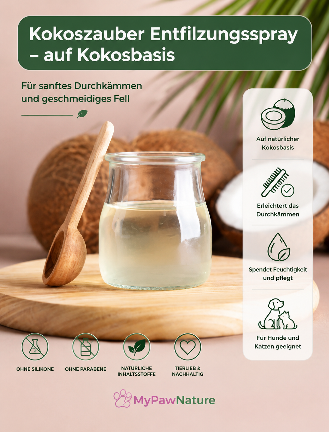 Kokoszauber Entfilzungs-Spray für Hunde & Katzen