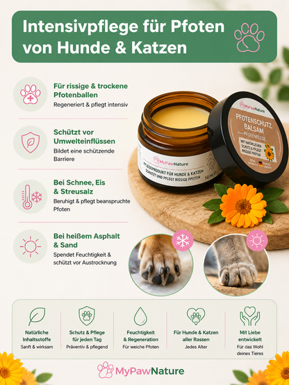 PawGuard - Pfoten-Schutzpflege für Hunde & Katzen im Winter