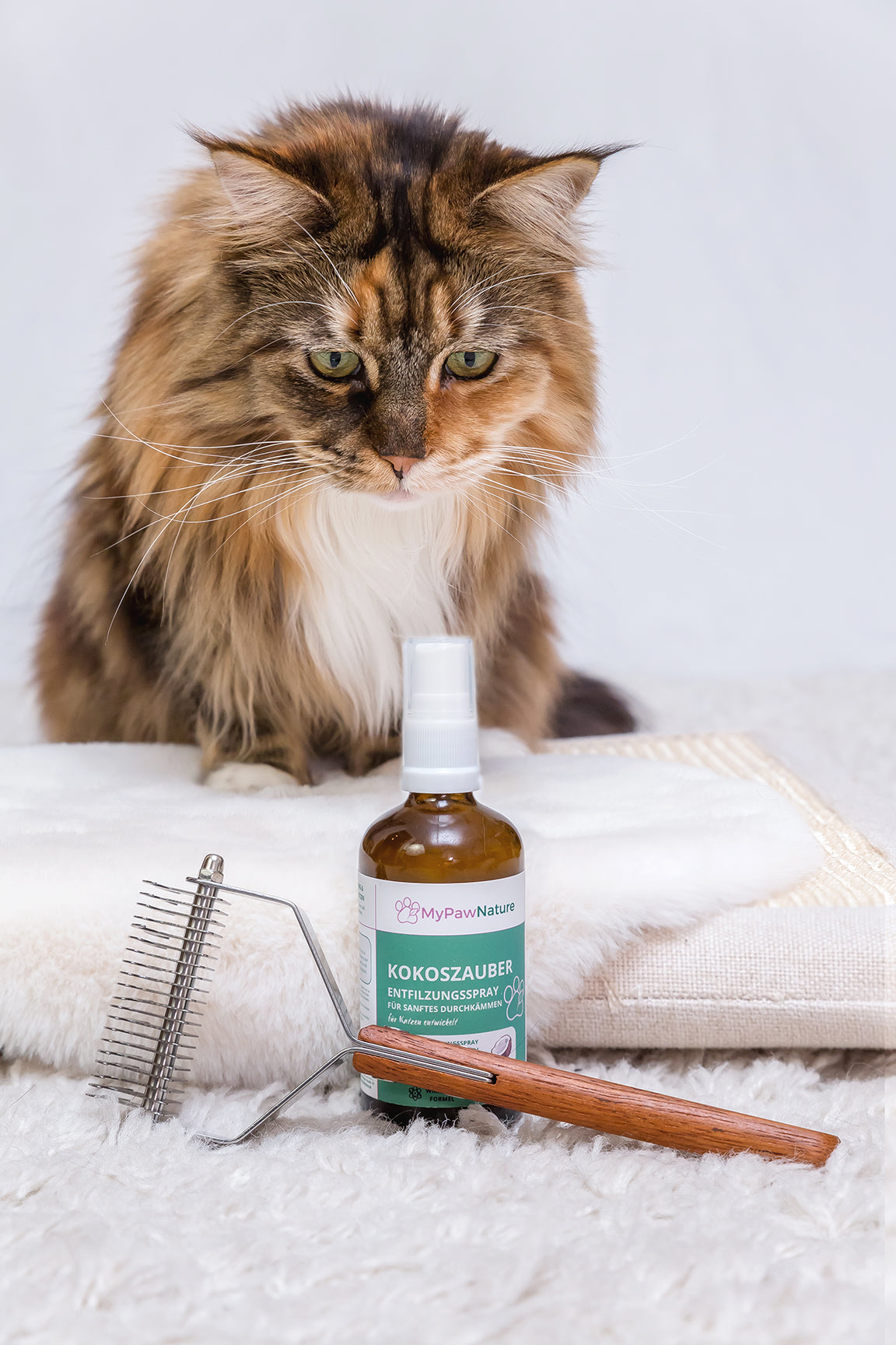 Unterfellbürste für Hunde & Katzen für Kurz- & Langhaar